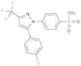 1H-Pyrazole, 5-(4-fluorophenyl)-1-[4-(methylsulfonyl)phenyl]-3-(trifluoromethyl)-