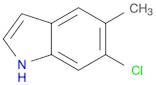 1H-Indole, 6-chloro-5-methyl-
