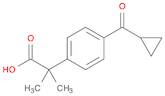 Benzeneacetic acid, 4-(cyclopropylcarbonyl)-α,α-dimethyl-