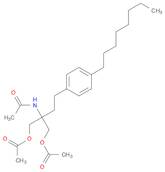 Acetamide, N-[1,1-bis[(acetyloxy)methyl]-3-(4-octylphenyl)propyl]-