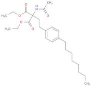 Propanedioic acid, 2-(acetylamino)-2-[2-(4-octylphenyl)ethyl]-, 1,3-diethyl ester