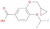 Benzoic acid, 3-(cyclopropylmethoxy)-4-(difluoromethoxy)-