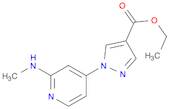 1H-Pyrazole-4-carboxylic acid, 1-[2-(methylamino)-4-pyridinyl]-, ethyl ester