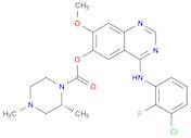 4-[(3-Chloro-2-fluorophenyl)amino]-7-methoxyquinazolin-6-yl (2R)-2,4-dimethylpiperazine-1-carboxylate