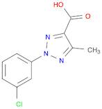 2H-1,2,3-Triazole-4-carboxylic acid, 2-(3-chlorophenyl)-5-methyl-