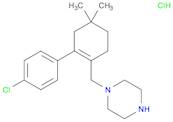 Piperazine, 1-[[2-(4-chlorophenyl)-4,4-dimethyl-1-cyclohexen-1-yl]methyl]-, hydrochloride (1:2)