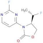 2-Oxazolidinone, 4-[(1S)-1-fluoroethyl]-3-(2-fluoro-4-pyrimidinyl)-, (4R)-