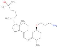 1H-Indene-1-pentanol, 4-[(2Z)-2-[(5S)-5-(3-aminopropoxy)-2-methylenecyclohexylidene]ethylidene]octahydro-α,α,ε,7a-tetramethyl-, (εR,1R,3aS,4E,7aR)-