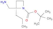 1-Azetidinecarboxylic acid, 2-(aminomethyl)-2-propyl-, 1,1-dimethylethyl ester, (2R)-