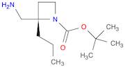 1-Azetidinecarboxylic acid, 2-(aminomethyl)-2-propyl-, 1,1-dimethylethyl ester, (2S)-
