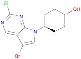 Cyclohexanol, 4-(5-bromo-2-chloro-7H-pyrrolo[2,3-d]pyrimidin-7-yl)-, trans-