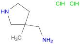 3-Pyrrolidinemethanamine, 3-methyl-, hydrochloride (1:2)