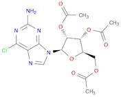 9H-Purin-2-amine, 6-chloro-9-(2,3,5-tri-O-acetyl-β-D-ribofuranosyl)-