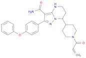 Pyrazolo[1,5-a]pyrimidine-3-carboxamide, 4,5,6,7-tetrahydro-7-[1-(1-oxo-2-propen-1-yl)-4-piperidinyl]-2-(4-phenoxyphenyl)-