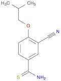 Benzenecarbothioamide, 3-cyano-4-(2-methylpropoxy)-