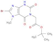 1H-Purine-1-acetic acid, 8-bromo-2,3,6,7-tetrahydro-7-methyl-2,6-dioxo-, 1,1-dimethylethyl ester