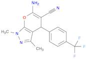 Pyrano[2,3-c]pyrazole-5-carbonitrile, 6-amino-1,4-dihydro-1,3-dimethyl-4-[4-(trifluoromethyl)phenyl]-