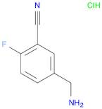 Benzonitrile, 5-(aminomethyl)-2-fluoro-, hydrochloride (1:1)