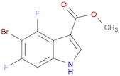 1H-Indole-3-carboxylic acid, 5-bromo-4,6-difluoro-, methyl ester