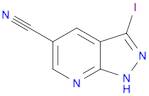 1H-Pyrazolo[3,4-b]pyridine-5-carbonitrile, 3-iodo-