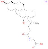 Glycine, N-[(3α,5β,12α)-3,12-dihydroxy-24-oxocholan-24-yl]-, sodium salt (1:1)