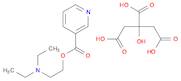 3-Pyridinecarboxylic acid, 2-(diethylamino)ethyl ester, 2-hydroxy-1,2,3-propanetricarboxylate (1:1)