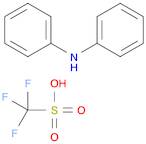 Methanesulfonic acid, 1,1,1-trifluoro-, compd. with N-phenylbenzenamine (1:1)