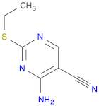 5-Pyrimidinecarbonitrile, 4-amino-2-(ethylthio)-