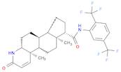 1H-Indeno[5,4-f]quinoline-7-carboxamide, N-[2,5-bis(trifluoromethyl)phenyl]-2,4a,4b,5,6,6a,7,8,9,9a,9b,10,11,11a-tetradecahydro-4a,6a-dimethyl-2-oxo-, (4aR,4bS,6aS,7S,9aS,9bS,11aR)-