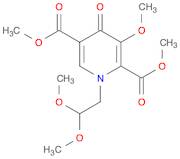 2,5-Pyridinedicarboxylic acid, 1-(2,2-dimethoxyethyl)-1,4-dihydro-3-methoxy-4-oxo-, 2,5-dimethyl ester