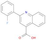 4-Quinolinecarboxylic acid, 2-(2-fluorophenyl)-