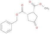 1,2-Cyclopentanedicarboxylic acid, 4-oxo-, methyl phenylmethyl ester, cis- (9CI)