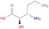 Hexanoic acid, 3-amino-2-hydroxy-, [R-(R*,S*)]- (9CI)