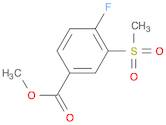 Benzoic acid, 4-fluoro-3-(methylsulfonyl)-, methyl ester