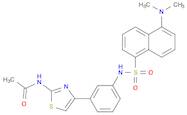 Acetamide, N-[4-[3-[[[5-(dimethylamino)-1-naphthalenyl]sulfonyl]amino]phenyl]-2-thiazolyl]-