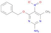 2-Pyrimidinamine,4-methyl-5-nitro-6-(phenylmethoxy)-