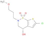 2H-Thieno[3,2-e]-1,2-thiazin-4-ol, 6-chloro-3,4-dihydro-2-(3-methoxypropyl)-, 1,1-dioxide, (4S)-