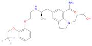 1H-Indole-7-carboxamide, 2,3-dihydro-1-(3-hydroxypropyl)-5-[(2R)-2-[[2-[2-(2,2,2-trifluoroethoxy)p…