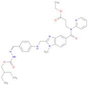 β-Alanine, N-[[2-[[[4-[[[(2-ethylbutoxy)carbonyl]amino]iminomethyl]phenyl]amino]methyl]-1-methyl-1H-benzimidazol-5-yl]carbonyl]-N-2-pyridinyl-, ethyl ester