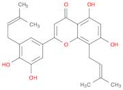 4H-1-Benzopyran-4-one, 2-[3,4-dihydroxy-5-(3-methyl-2-buten-1-yl)phenyl]-5,7-dihydroxy-8-(3-methyl-2-buten-1-yl)-