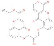 4H-1-Benzopyran-2-carboxylic acid, 5,5'-[(2-hydroxy-1,3-propanediyl)bis(oxy)]bis[4-oxo-, 2,2'-diethyl ester