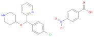 Benzoic acid, 4-nitro-, compd. with 2-[(4-chlorophenyl)(4-piperidinyloxy)methyl]pyridine (1:1)