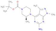 1-Piperazinecarboxylic acid, 4-(6-amino-1,3-dimethyl-1H-pyrazolo[3,4-d]pyrimidin-4-yl)-3-methyl-, …