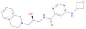 4-Pyrimidinecarboxamide, N-[(2S)-3-(3,4-dihydro-2(1H)-isoquinolinyl)-2-hydroxypropyl]-6-(3-oxetanylamino)-