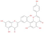 4H-1-Benzopyran-4-one, 8-[5-(5,7-dihydroxy-4-oxo-4H-1-benzopyran-2-yl)-2-hydroxyphenyl]-5,7-dihydroxy-2-(4-hydroxyphenyl)-