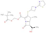 1-Azabicyclo[3.2.0]hept-2-ene-2-carboxylic acid, 3-[[1-(4,5-dihydro-2-thiazolyl)-3-azetidinyl]thio]-6-[(1R)-1-hydroxyethyl]-4-methyl-7-oxo-, (2,2-dimethyl-1-oxopropoxy)methyl ester, (4R,5S,6S)-