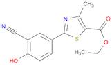 5-Thiazolecarboxylic acid, 2-(3-cyano-4-hydroxyphenyl)-4-methyl-, ethyl ester