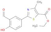 5-Thiazolecarboxylic acid, 2-(3-formyl-4-hydroxyphenyl)-4-methyl-, ethyl ester