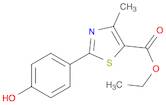 5-Thiazolecarboxylic acid, 2-(4-hydroxyphenyl)-4-methyl-, ethyl ester