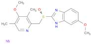 1H-Benzimidazole, 6-methoxy-2-[(S)-[(4-methoxy-3,5-dimethyl-2-pyridinyl)methyl]sulfinyl]-, sodium salt (1:1)